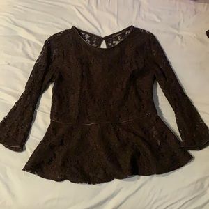 Black lace baby doll shirt from Forever 21